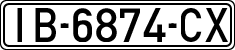 License plates of Spain, 1971 year series