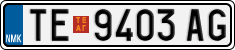 License plate of North Macedonia, Regular plates (2012)