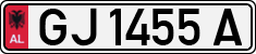 License plate of Albania, Cars (1993)