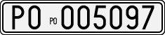 License plate of Italy, Cars (1927 year series)