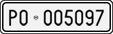 License plate of Italy, Cars (1927 year series)