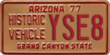 Arizona, Historic vehicle (XXXX)