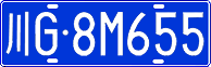 License plate of China, Cars