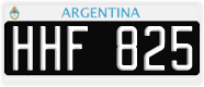 License plate of Argentina, Cars (1995, ABC 123)