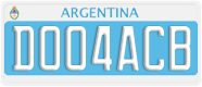 License plate of Argentina, Diplomatic