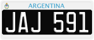 License plate of Argentina, Cars (1995, ABC 123)