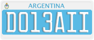 License plate of Argentina, Diplomatic