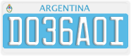 License plate of Argentina, Diplomatic