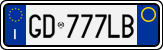 License plate of Italy, Cars (1994 year series)