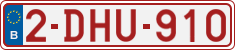 License plate of Belgium, Regular plates (2010)