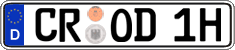 German license plate, Plates for oldtimers (type 