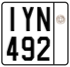 License plate of Greece, Motorcycles