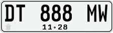 License plate of Indonesia, Regular plates