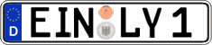 German license plate, Regular plates