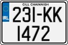 License plate of Ireland, Regular plates