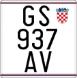 License plate of Croatia, Motorcycles