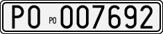 License plate of Italy, Cars (1927 year series)