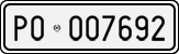License plate of Italy, Cars (1927 year series)