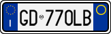 License plate of Italy, Cars (1994 year series)