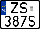 License plates of Poland, Special vehicles and motorcycles