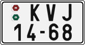 License plate of the Czech Republic, Cars (1960)