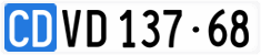 License plate of Switzerland, Diplomatic