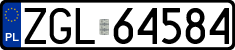 License plates of Poland, Regular car plates