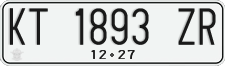 License plate of Indonesia, Regular plates