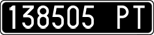 License plate of Italy, Cars (1927 year series)