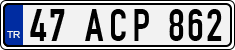 License plate of Turkey, Regular plates