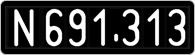 License plate of Austria, 1947 year system