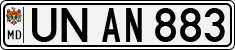 License plate of Moldova, Cars (1992)