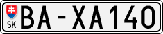 License plate of Slovakia, Provincial governments, university rectors