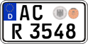 German license plate, Regular plates