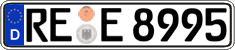 German license plate, Regular plates