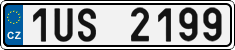 License plate of the Czech Republic, Cars (2001)