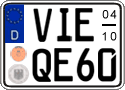German license plate, Seasonal plates