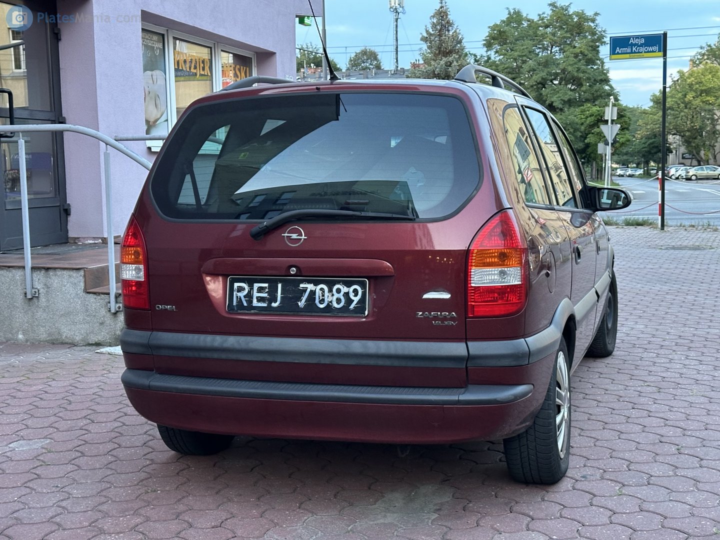 REJ 7089, Opel Zafira 1st gen (A; T98), 1999–2005
