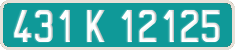 French license plate, Diplomatic