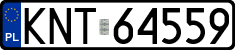 License plates of Poland, Regular car plates