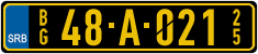 License plate of Serbia, Diplomatic