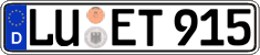 German license plate, Regular plates
