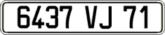 French license plate, FNI