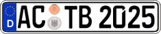 German license plate, Regular plates