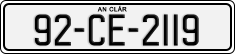 License plate of Ireland, Regular plates