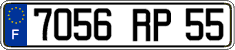 French license plate, FNI