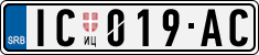 License plate of Serbia, Cars