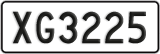 License plate of New Zealand, AB1(234)