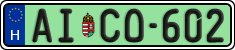 license plates of Hungary, Regular plates (2022)