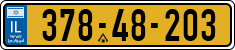 License plate of Israel, Regular plates